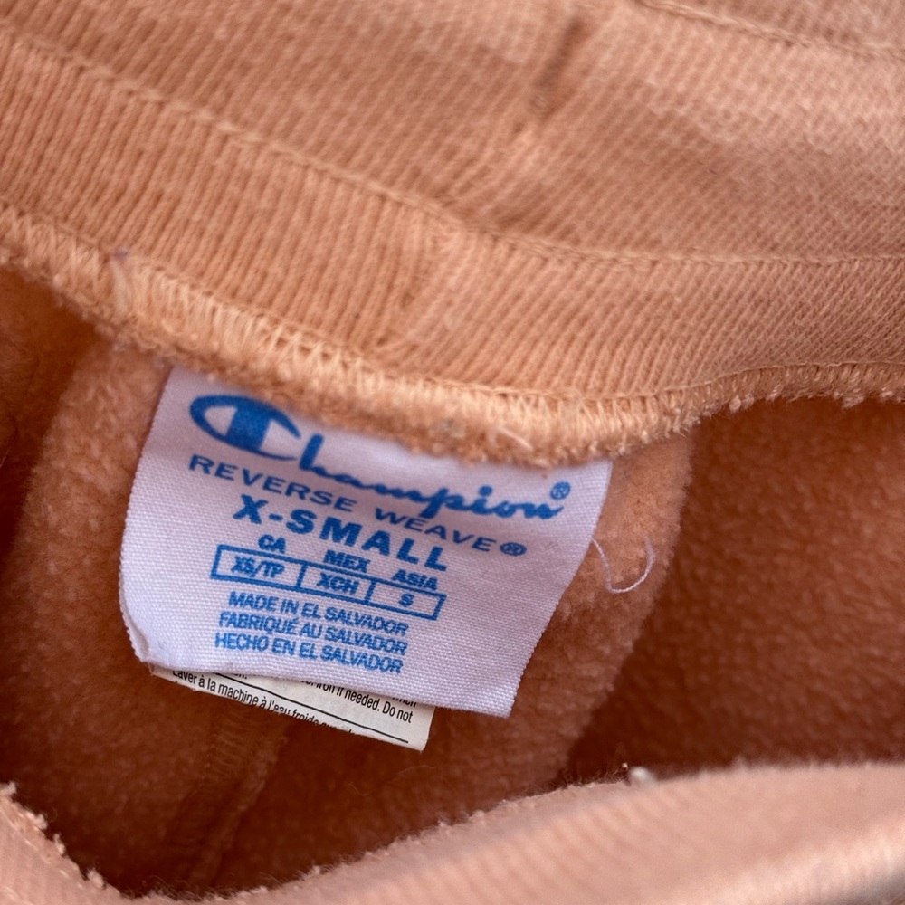 VINTAGE Champion Sweatpants Women’s XS X-Small Reverse Weave Cotton Drawstring - Picture 3 of 6